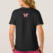 Butterfly Lavender Kimono Pattern T-Shirt (Rückseite)