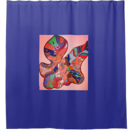 Butterfly Leaf Portrait Duschvorhang