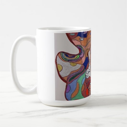 Butterfly-Leaf-Portrait-Kaffeemaschine Tasse (Links)