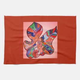 Butterfly Leaf Portrait Kitchen Towel Geschirrtuch