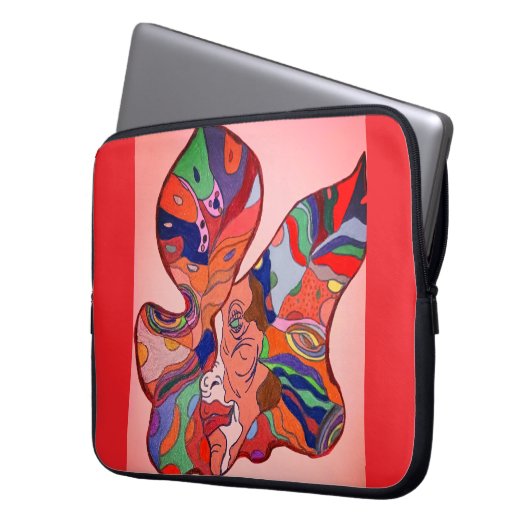 Butterfly Leaf Portrait Laptop Sleeve (Vorderseite Links)