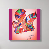 Butterfly Leaf Portrait Stretched Canvas Print Leinwanddruck (Vorderseite)