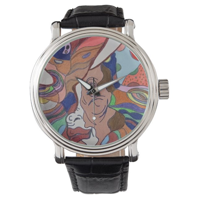 Butterfly Leaf Portrait Watch Armbanduhr (Vorderseite)