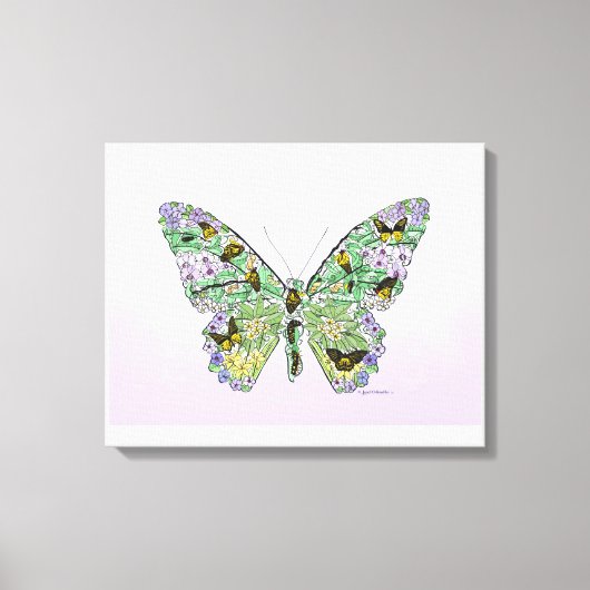 Butterfly-Lebenszyklus Leinwanddruck (Vorderseite)