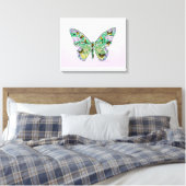 Butterfly-Lebenszyklus Leinwanddruck (Insitu (Schlafzimmer))