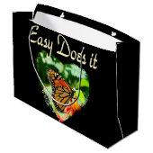 BUTTERFLY LEICHT MACHT IT-FOTO GROßE GESCHENKTÜTE (Rückseite Schrägansicht)