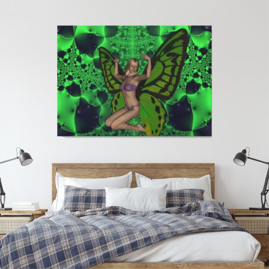 Butterfly Leinwanddruck (Insitu (Schlafzimmer))