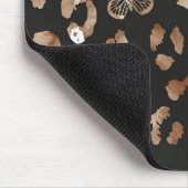 Butterfly Leopard Black Mouse Pad Mousepad (Ecke)