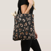 Butterfly Leopard Black Tote Bag Tasche (Von Nahem)