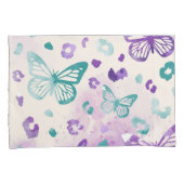 Butterfly Leopard White Kissenbezug (Vorderseite-Rechts)