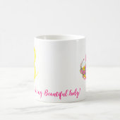 Butterfly Letter B Floral Tasse (Mittel)