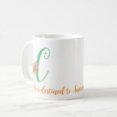 Butterfly Letter C Floral Tasse (Vorderseite Links)