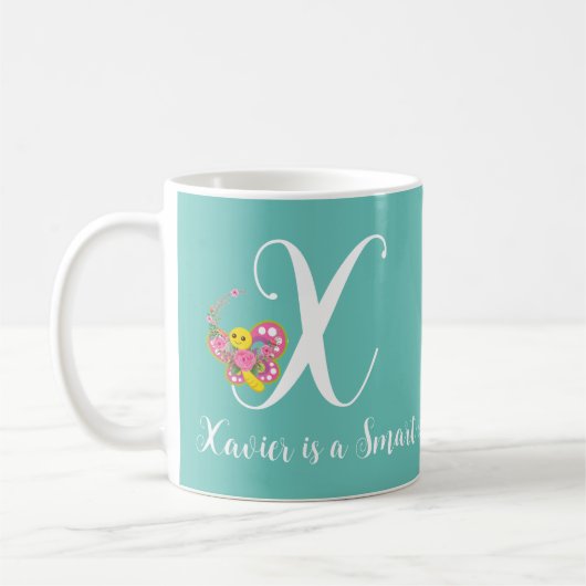 Butterfly Letter X Tasse (Links)