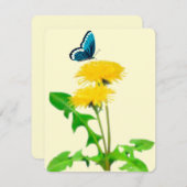 Butterfly-Leuchter-Karte Mitteilungskarte (Vorne/Hinten)