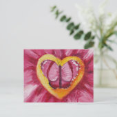 Butterfly-Liebe-Agar Postkarte (Stehend Vorderseite)