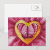 Butterfly-Liebe-Agar Postkarte (Vorne/Hinten)