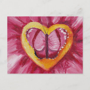 Butterfly-Liebe-Agar Postkarte