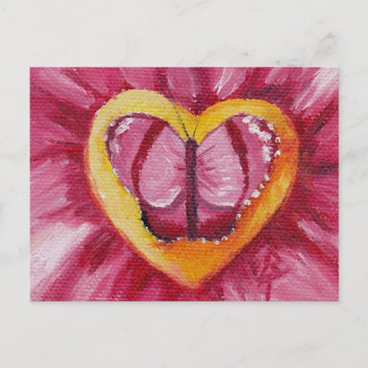 Butterfly-Liebe-Agar Postkarte (Vorderseite)
