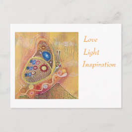 Butterfly Liebe Light and Isnpiration Postkarte