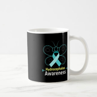Butterfly Light Blue Ribbon Hydrocephalus Awarenes Kaffeetasse