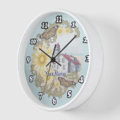 Butterfly Lighthouse Clock Uhr (Winkel)