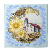 Butterfly Lighthouse Fliese (Vorderseite)