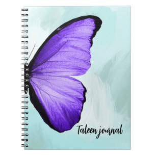 BUTTERFLY LILA BLAU NOTIZBLOCK