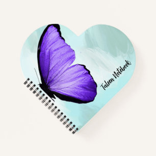 BUTTERFLY LILA BLAU NOTIZBLOCK
