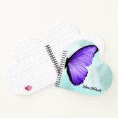 BUTTERFLY LILA BLAU NOTIZBLOCK (Innenseite)