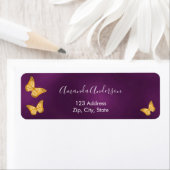 Butterfly-lila Goldrücksendemarke (Insitu)