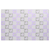 Butterfly Lila Gray Polka Dots Stoff (Yard (91,4 cm))