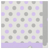 Butterfly Lila Gray Polka Dots Stoff (Nahaufnahme)