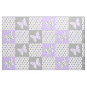 Butterfly Lila Gray Polka Dots Stoff (Fat Quarter (45,7 x 55,9 cm))