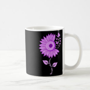 Butterfly Lila Ribbon Sonnenblumen Überdosierung A Kaffeetasse