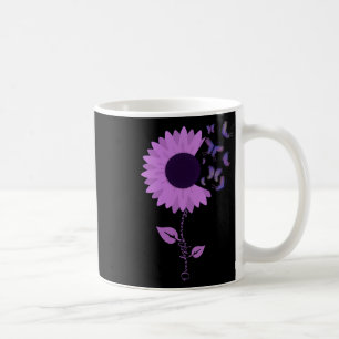 Butterfly Lila Ribbon Sonnenblumen Überdosierung A Kaffeetasse
