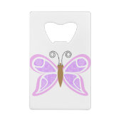 Butterfly Lilac Abstrakt Geldbeutel Flaschenöffner (Rückseite)