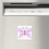 Butterfly Lilac Abstrakt Magnet (In Situ (Geschirrspüler))