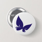 Butterfly Lilac Insect Nature Button (Vorne & Hinten)