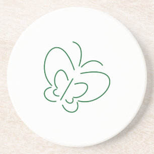 Butterfly Line Art Untersetzer
