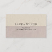 Butterfly-Logo Dusty Gray Pink Personal Telefonnummerkarte (Rückseite)