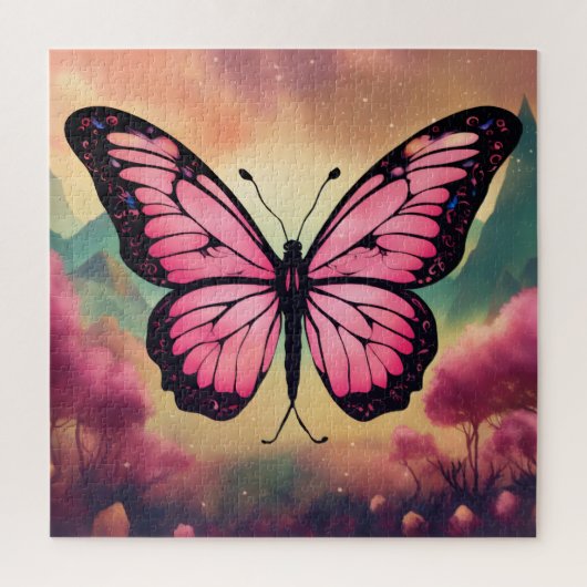 Butterfly Logo Puzzle | Beautiful Colorful Butterf (Vertikal)