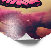 Butterfly Logo Throw Pillow Fotodruck (Ecke)