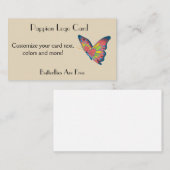 Butterfly-Logo-Visitenkarte Visitenkarte (Vorne/Hinten)