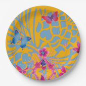 Butterfly Love besondere Anlass Design Art Pappteller (Vorderseite)
