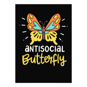 Butterfly Lover Antisocial Butterfly Fotodruck