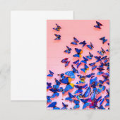 Butterfly Lover Blue Butterfells Dankeskarte (Vorne/Hinten)