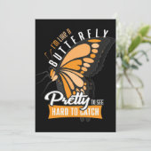 Butterfly Lover Ich bin wie ein Schmetterling Save The Date (Stehend Vorderseite)