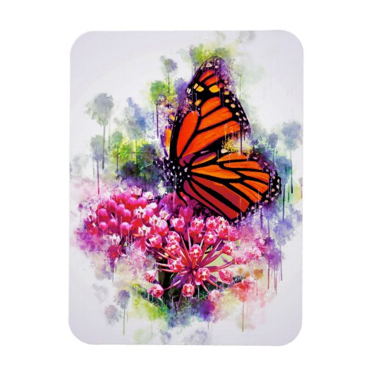 Butterfly Lover Monarch Butterfly Magnet (Vertikal)