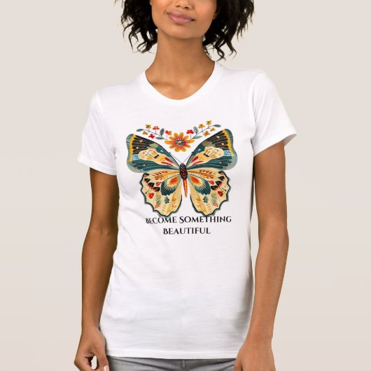 Butterfly Lovers Boho Art Boho Graphic Insect T-Shirt (Vorderseite)