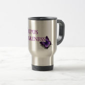Butterfly Lupus Awareness Coffee Mug Travel Mug Reisebecher (VorderseiteRechts)